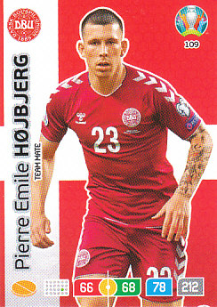 Pierre Emile Hojbjerg Denmark Panini UEFA EURO 2020#109